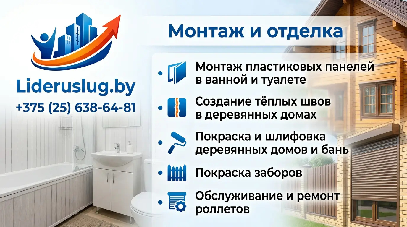 Монтаж и отделка